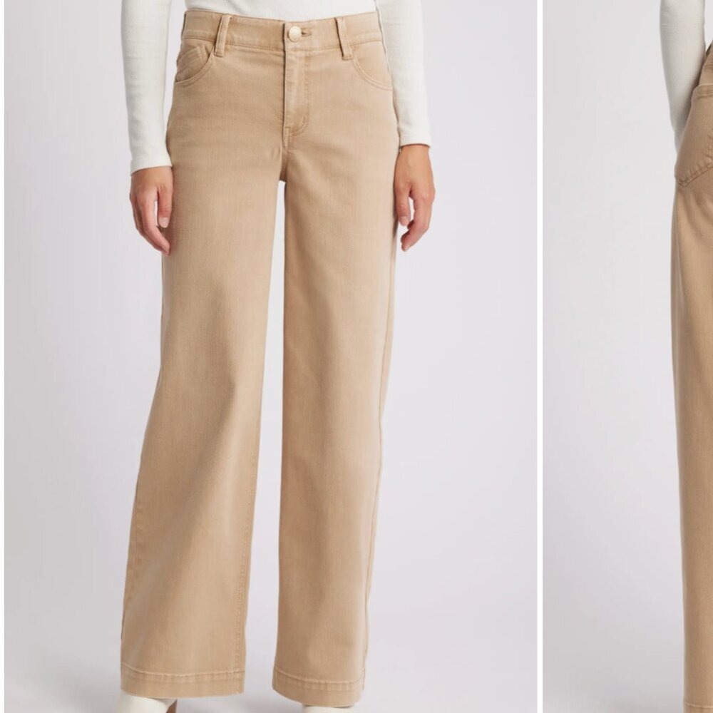 Wit & Wisdom ab solution high rise beige jean flare / bootcut